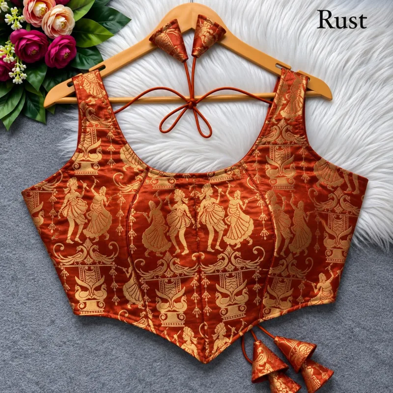 Tew Heavy Jari Banarasi Fabric Fancy Blouses